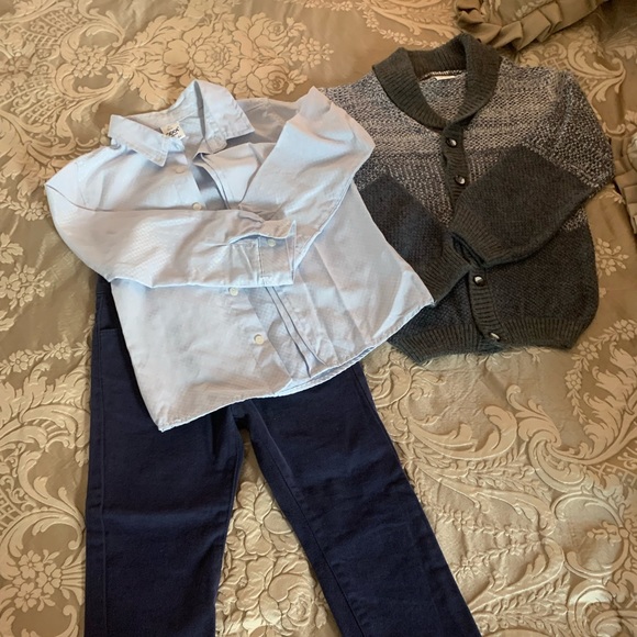 Boys button up shirt/jacket/pants set - Picture 5 of 5